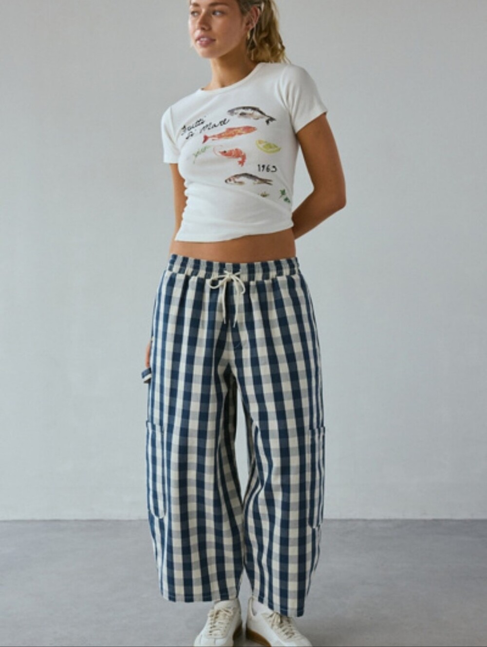 BDG - Eva Canvas Wide Leg Crop Pant - Size Medium